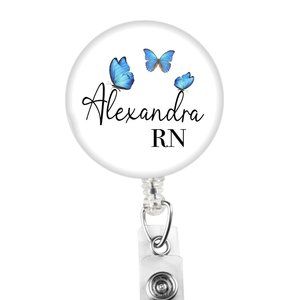 Nurse badge reel, custom badge reel, name badge